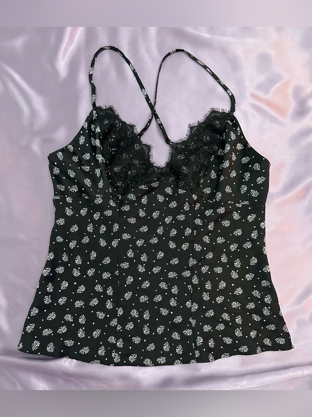 Guess Babydoll Lace Satin Whimsigoth Camisole S